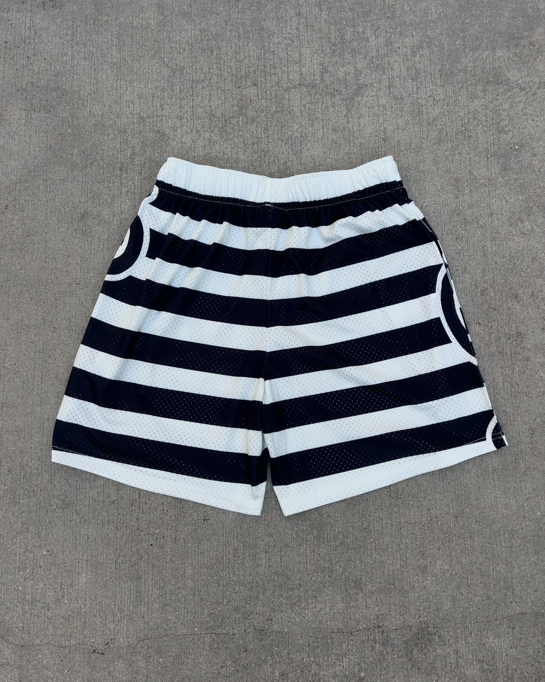 No Mimes Mesh Shorts - Red Letters