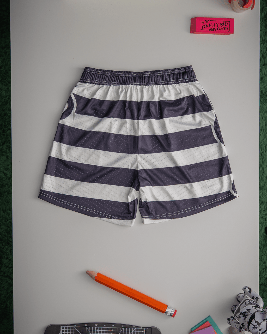 No Mimes Mesh Shorts by Red Letters