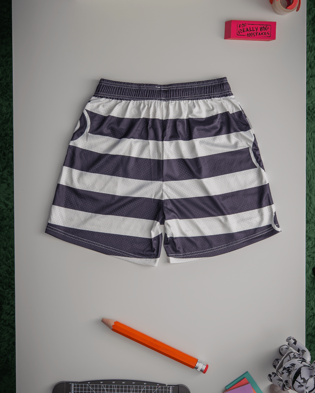 No Mimes Mesh Shorts by Red Letters