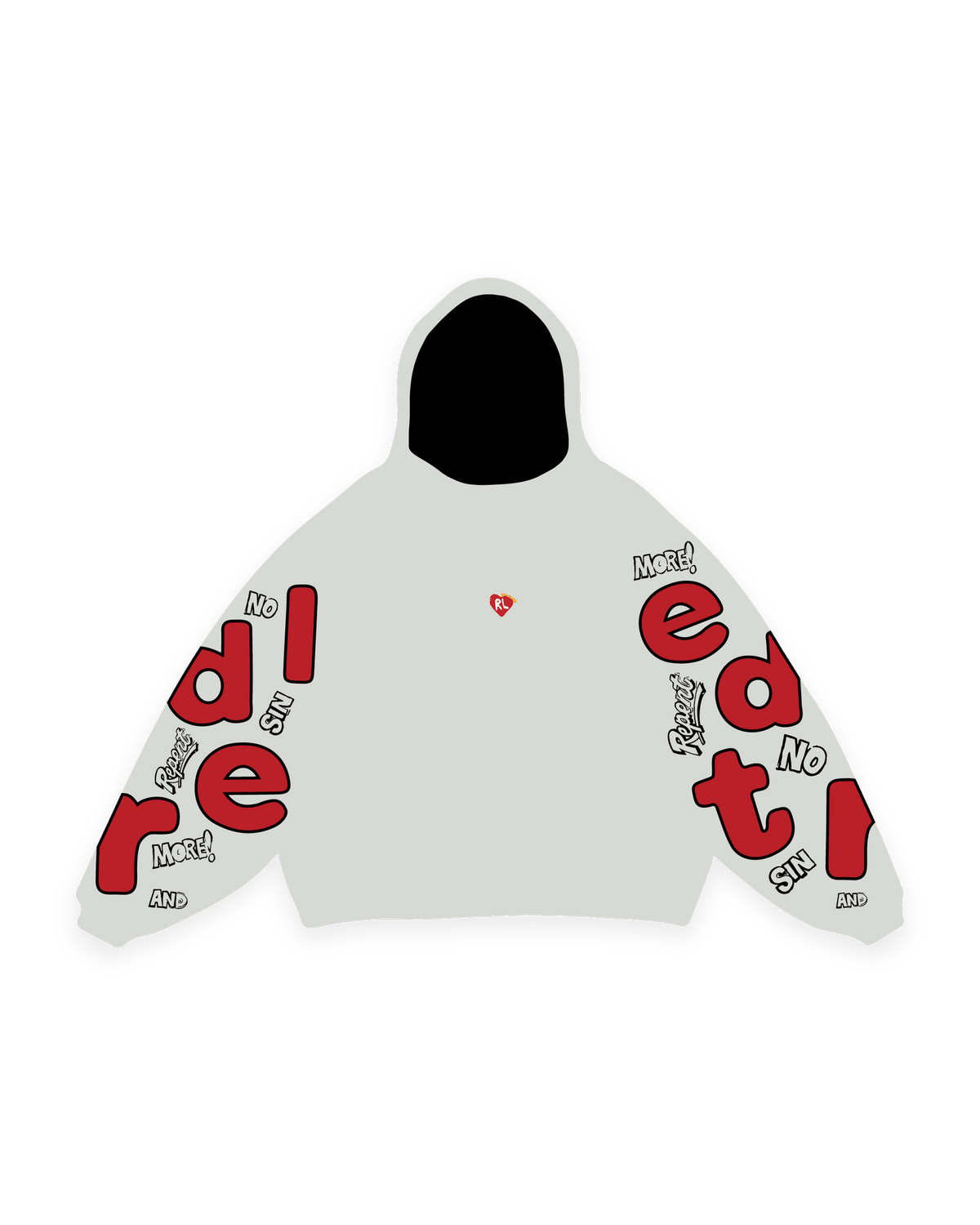 No More Sin Scattered Hoodie by Red Letters