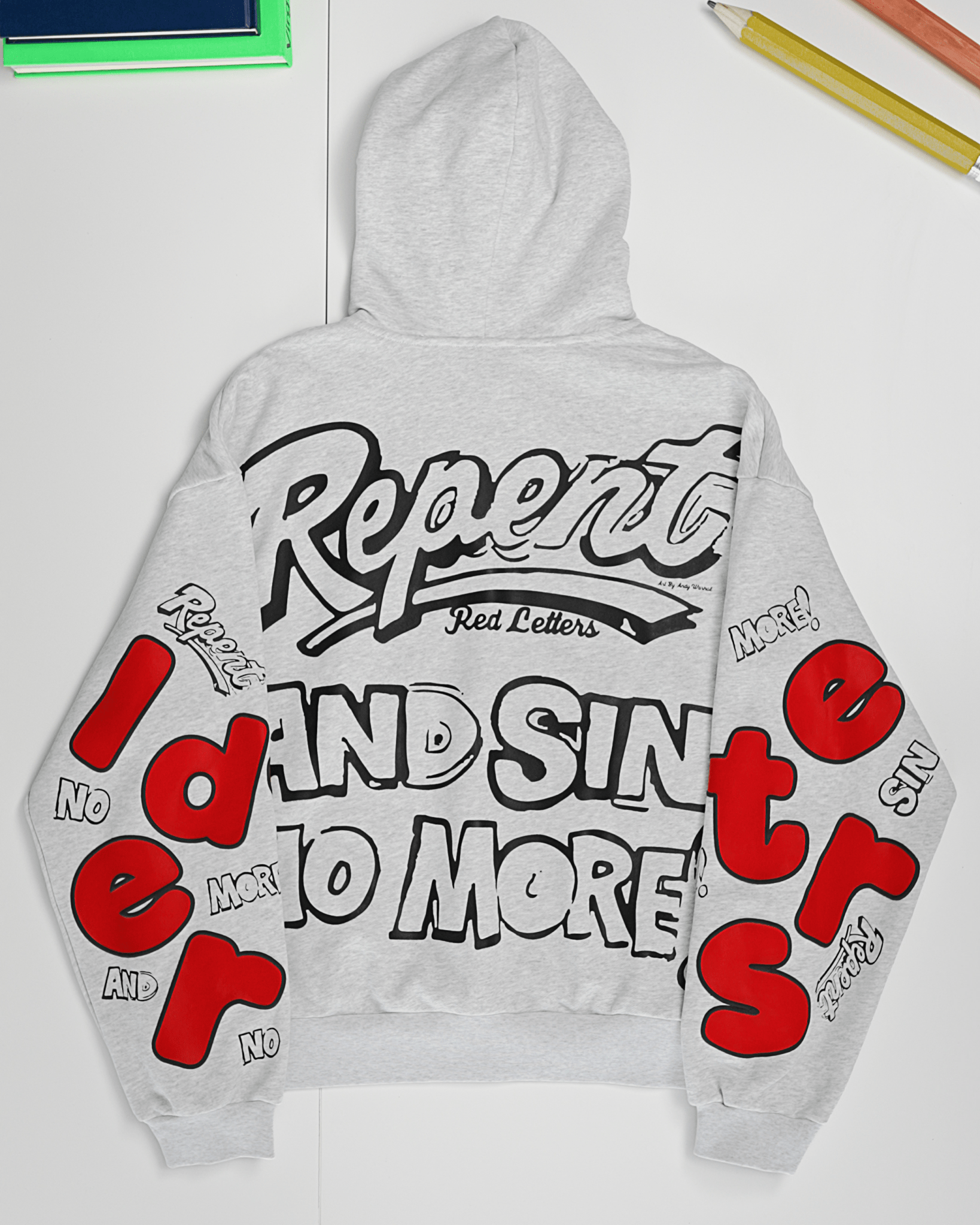 No More Sin Scattered Hoodie by Red Letters