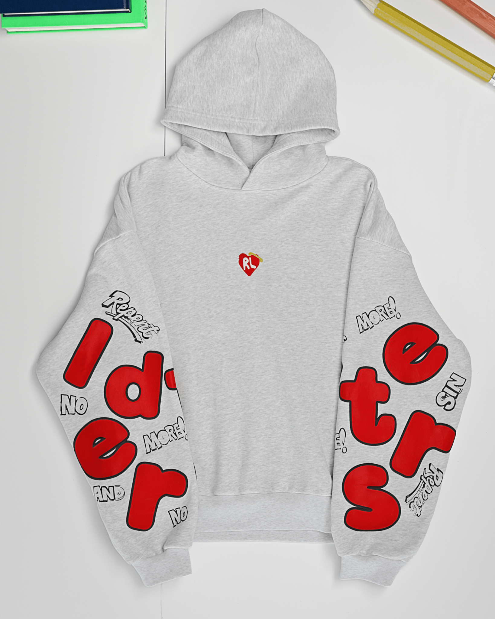 No More Sin Scattered Hoodie by Red Letters