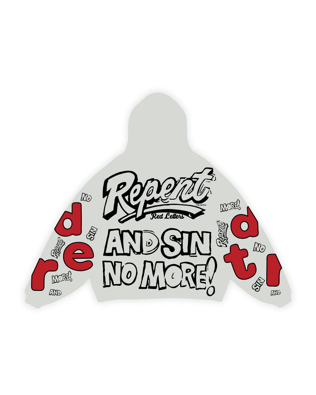 No More Sin Scattered Hoodie by Red Letters