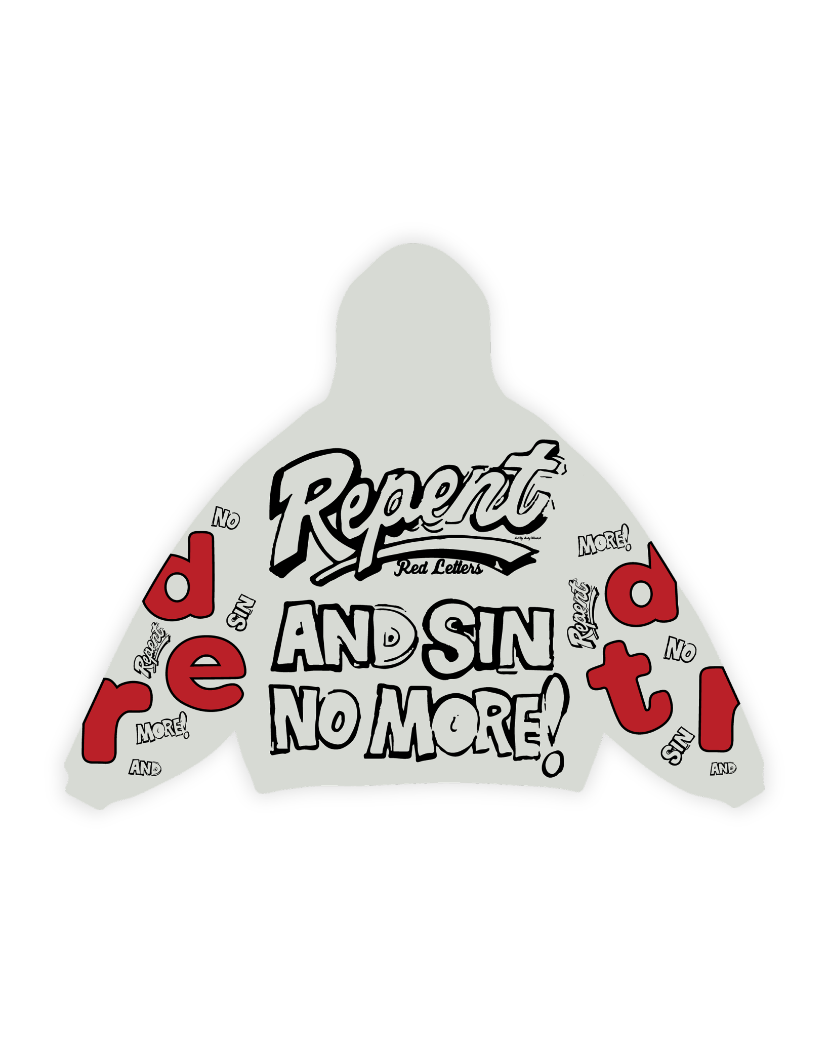 No More Sin Scattered Hoodie by Red Letters
