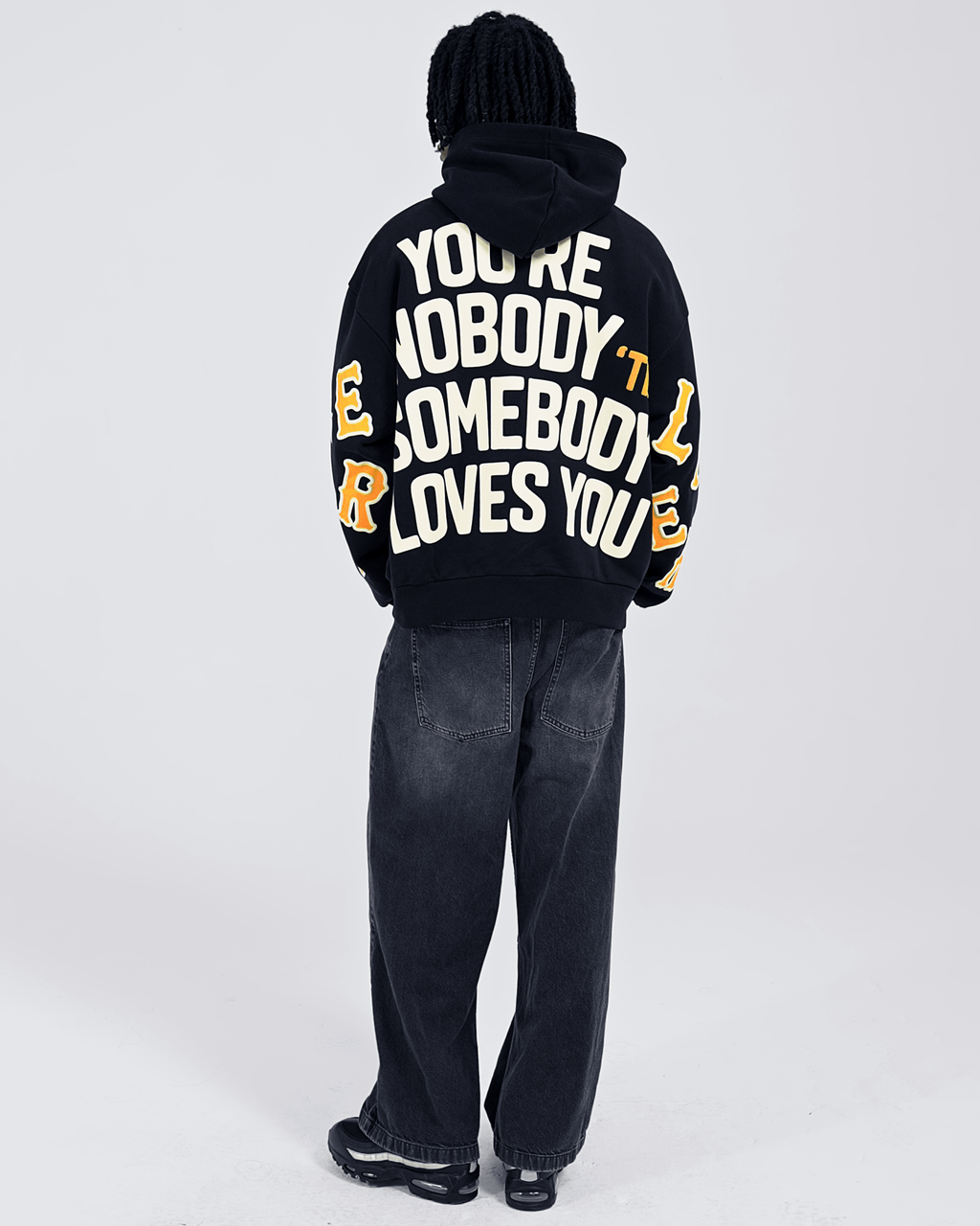 Nobody ’Til Scattered Hoodie by Red Letters