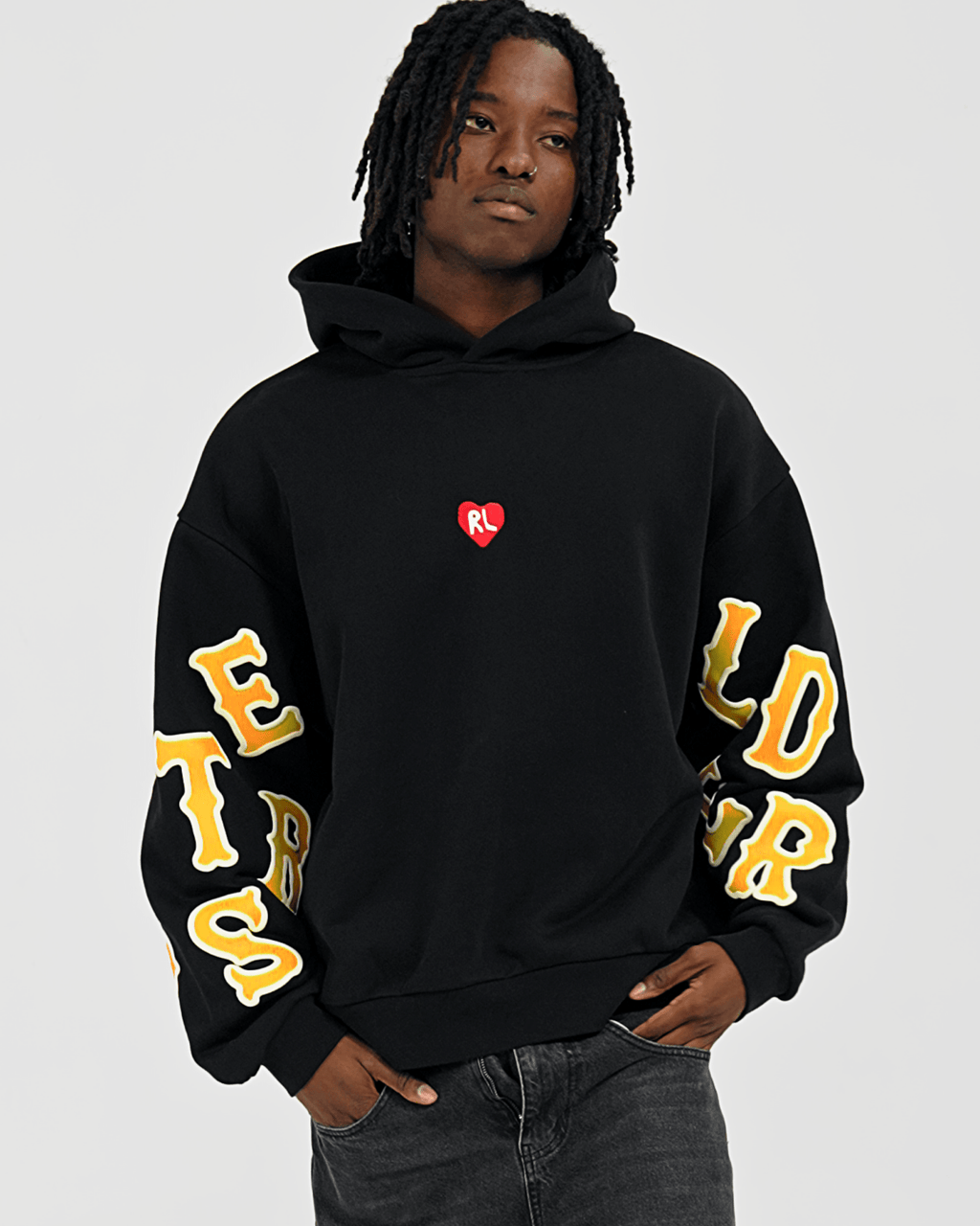 Nobody ’Til Scattered Hoodie by Red Letters