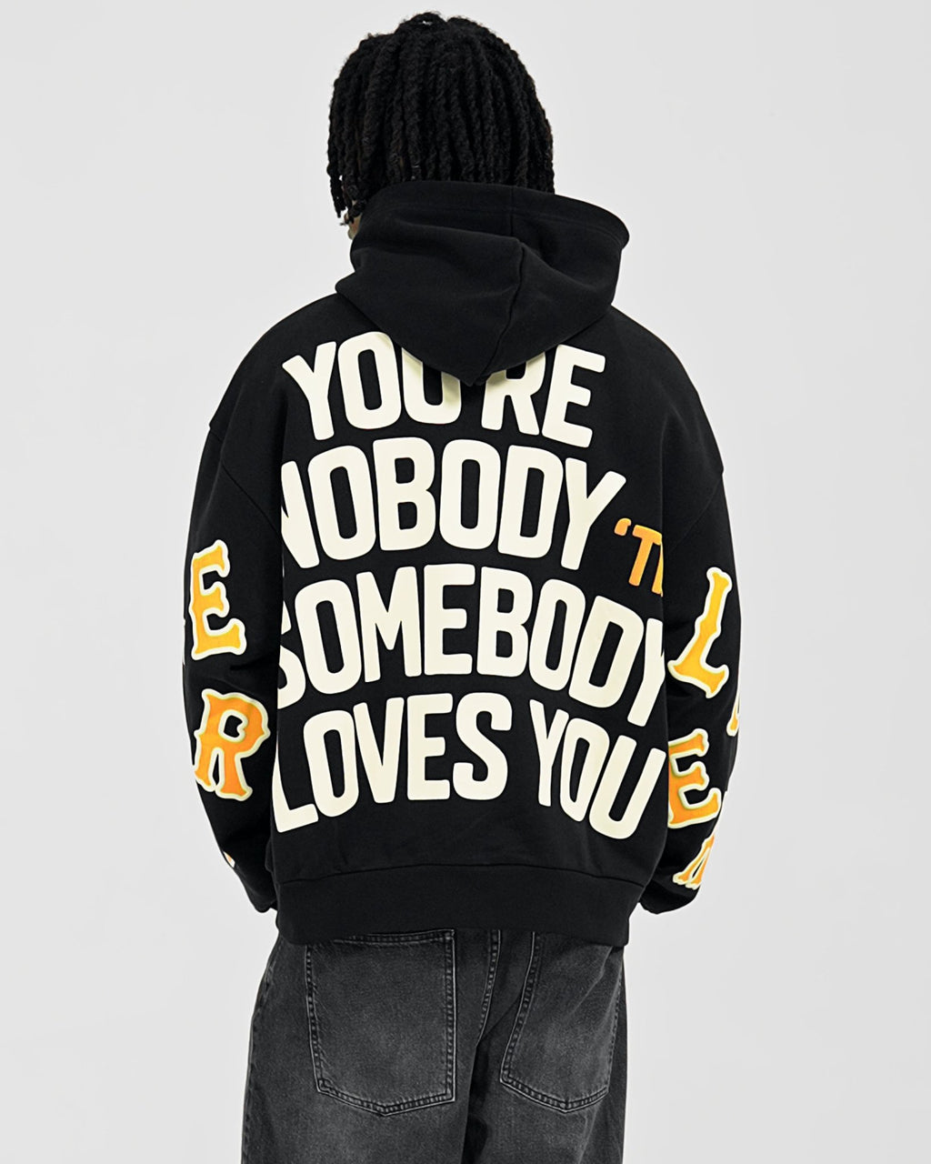 Nobody ’Til Scattered Hoodie by Red Letters