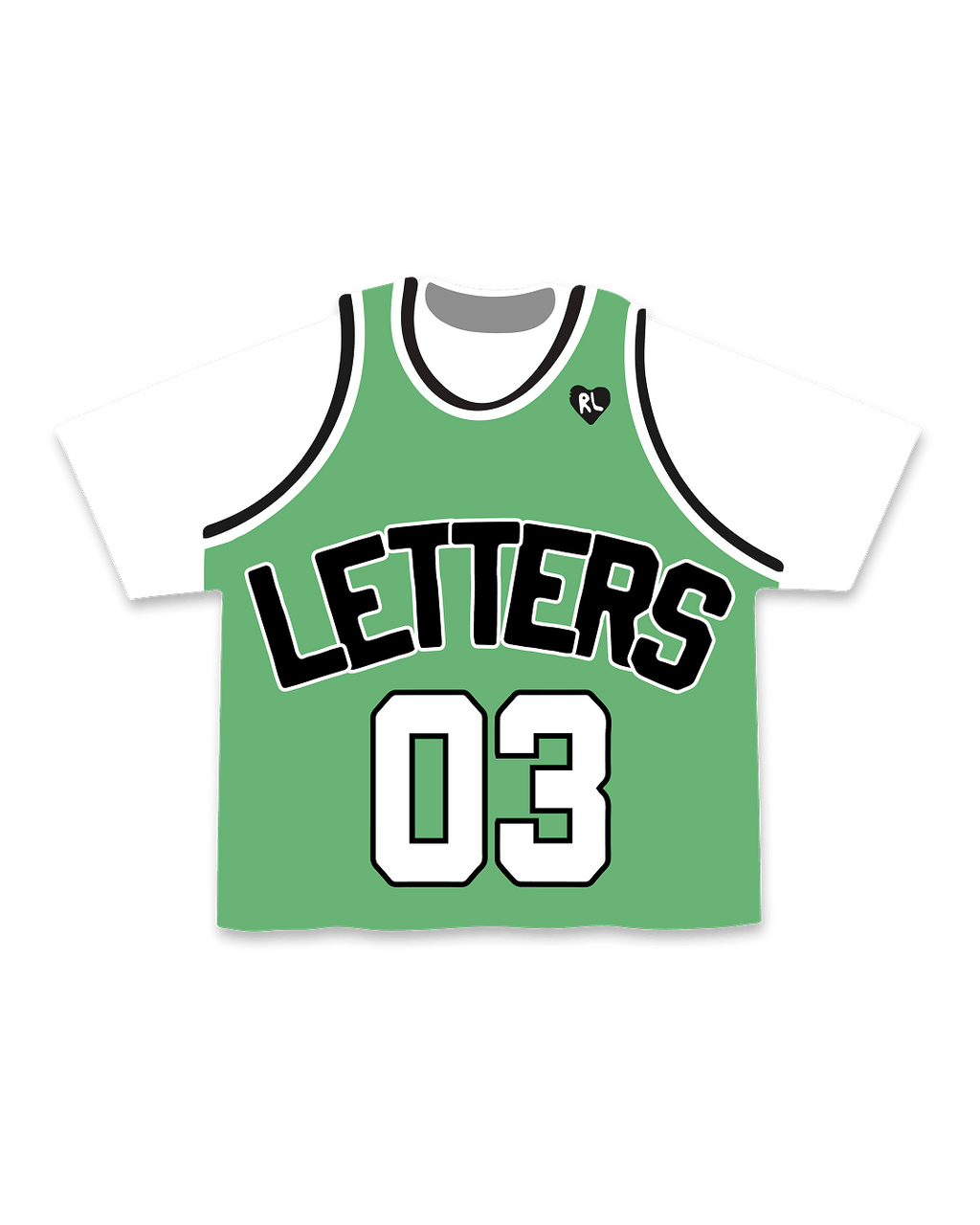 Not A Green Stained Jersey Tee by Red Letters