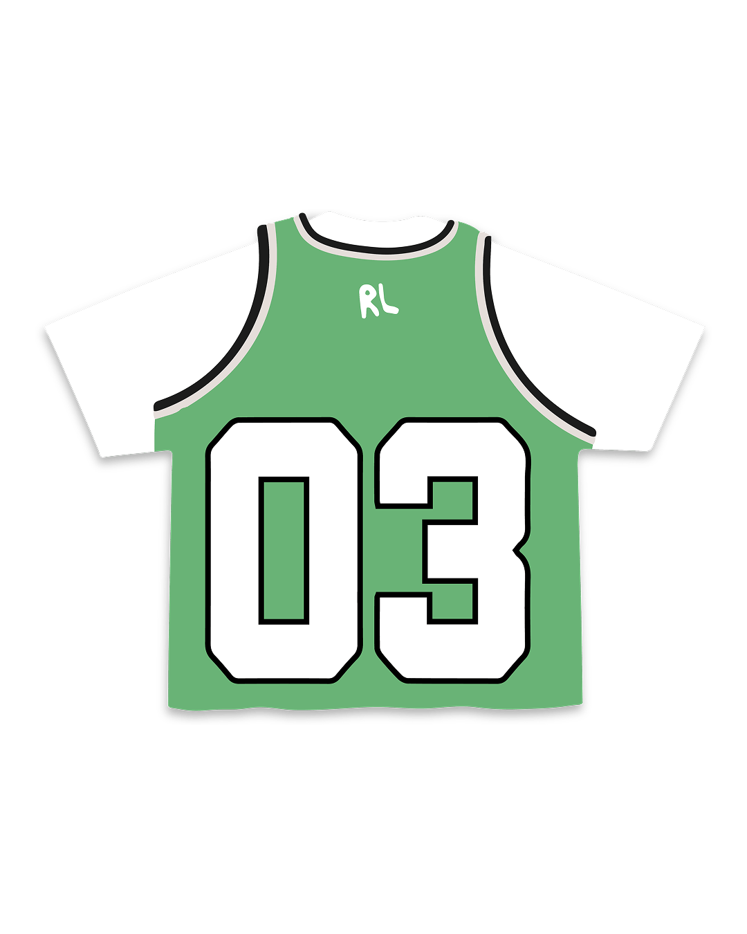 Not A Green Stained Jersey Tee by Red Letters
