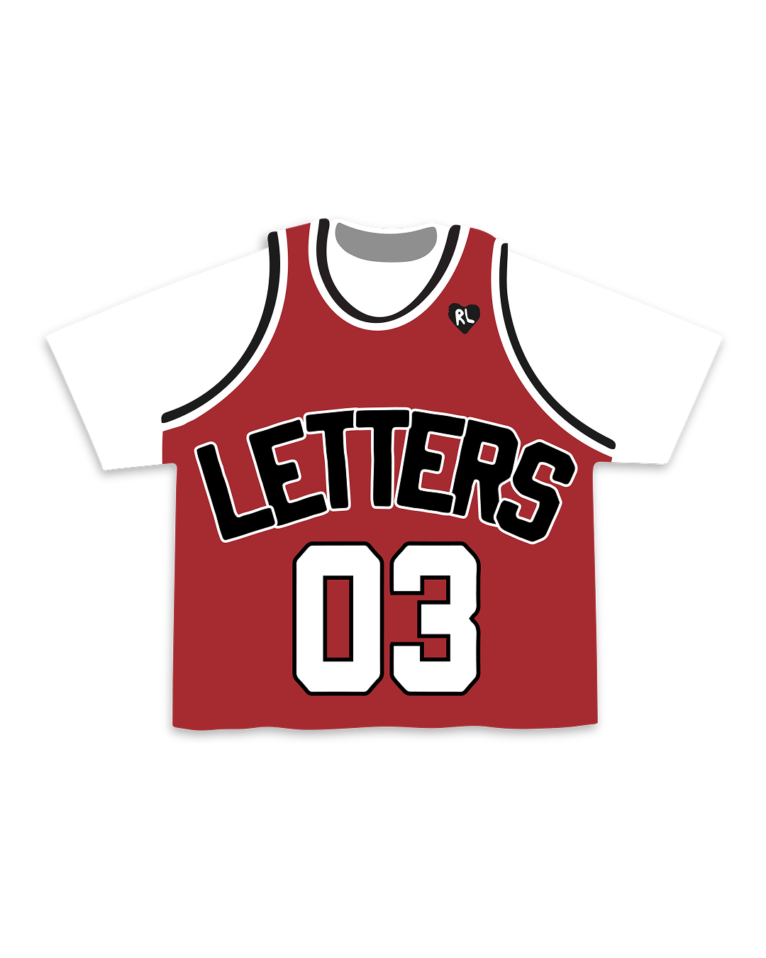 Not A Red Stained Jersey Tee by Red Letters