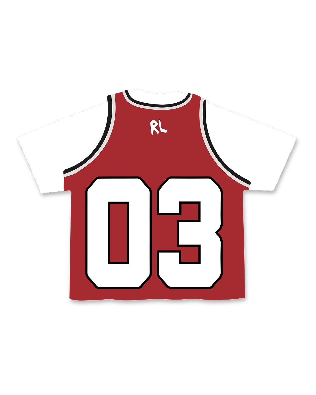 Not A Red Stained Jersey Tee by Red Letters