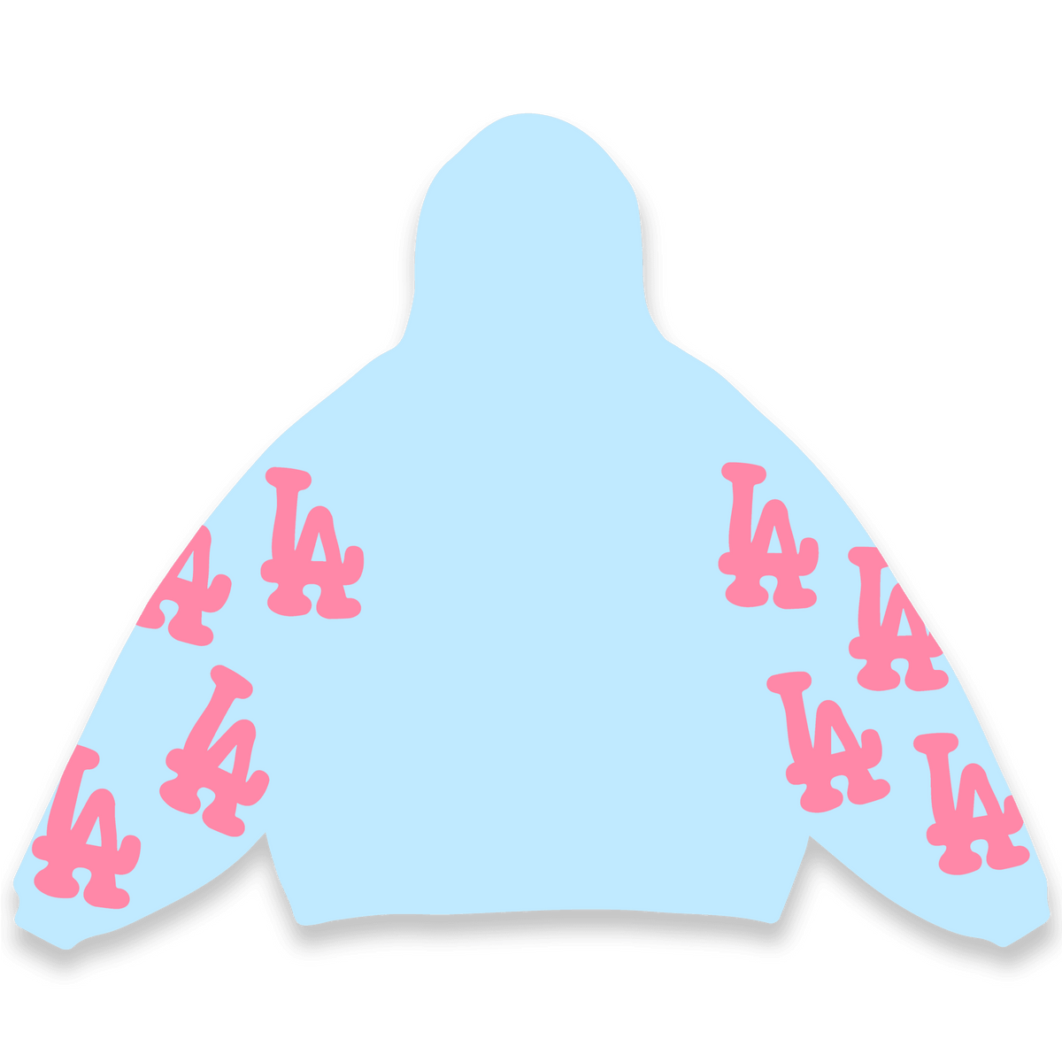 Not LA Bubblegum Scattered Hoodie by Red Letters