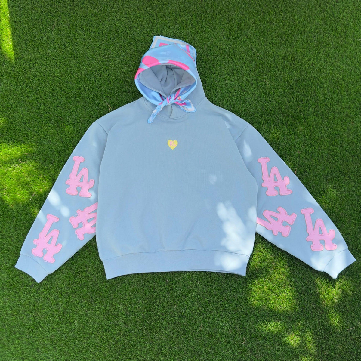 Not LA Bubblegum Scattered Hoodie by Red Letters