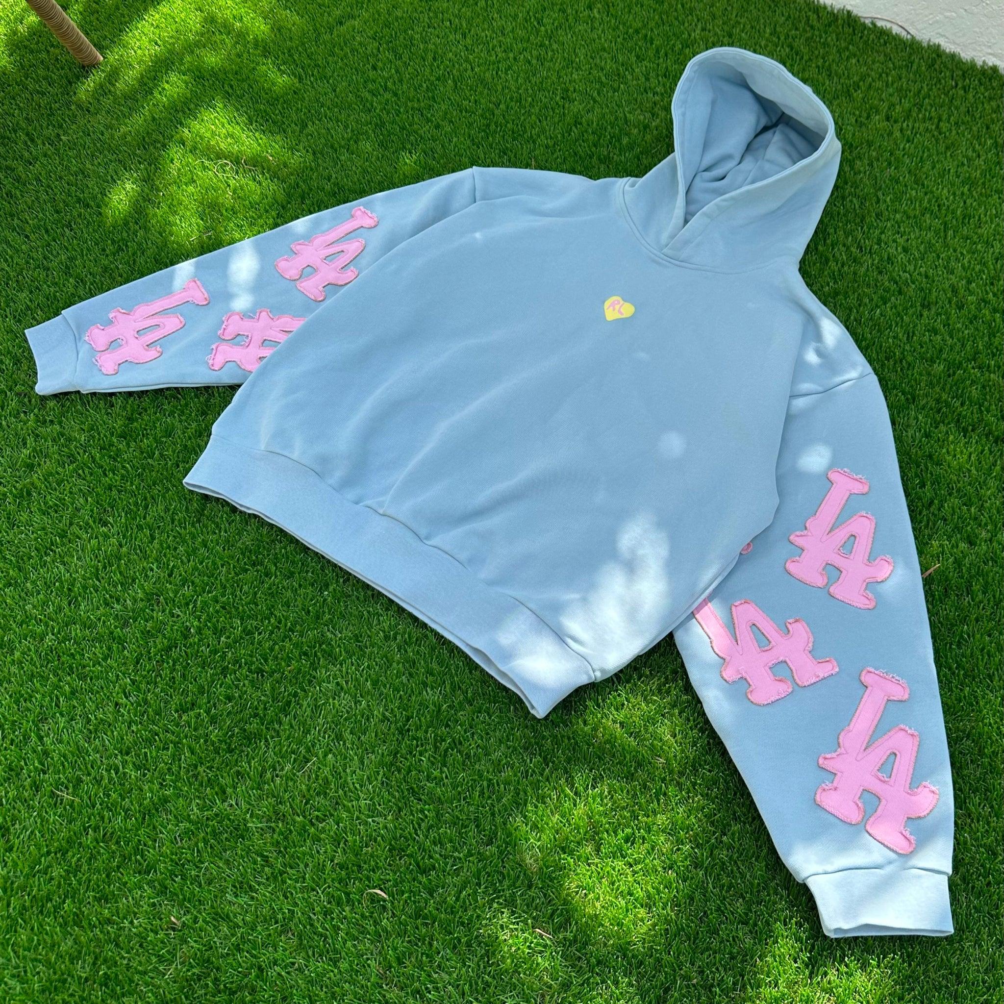 Not LA Bubblegum Scattered Hoodie - Red Letters