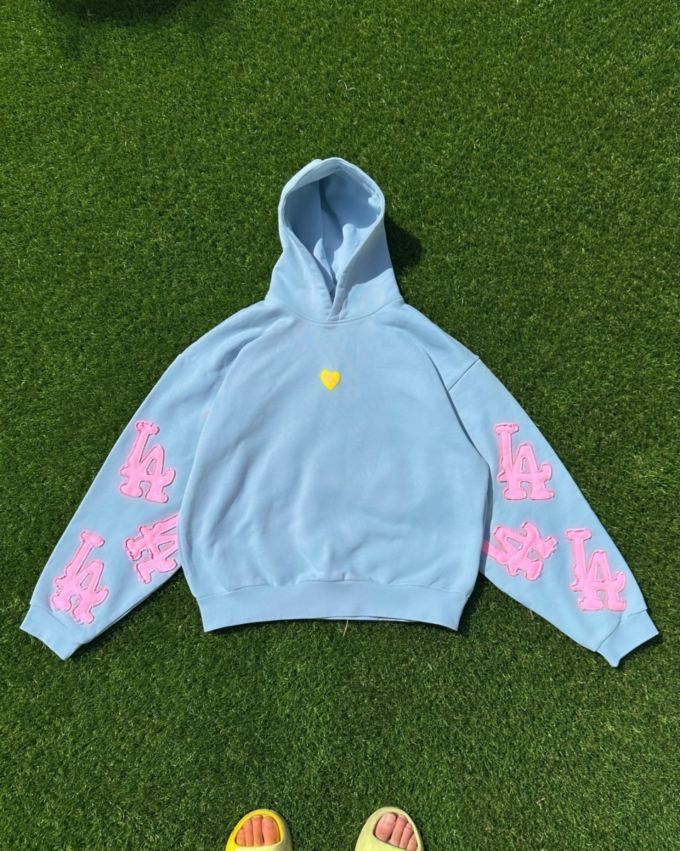 Not LA Bubblegum Scattered Hoodie by Red Letters