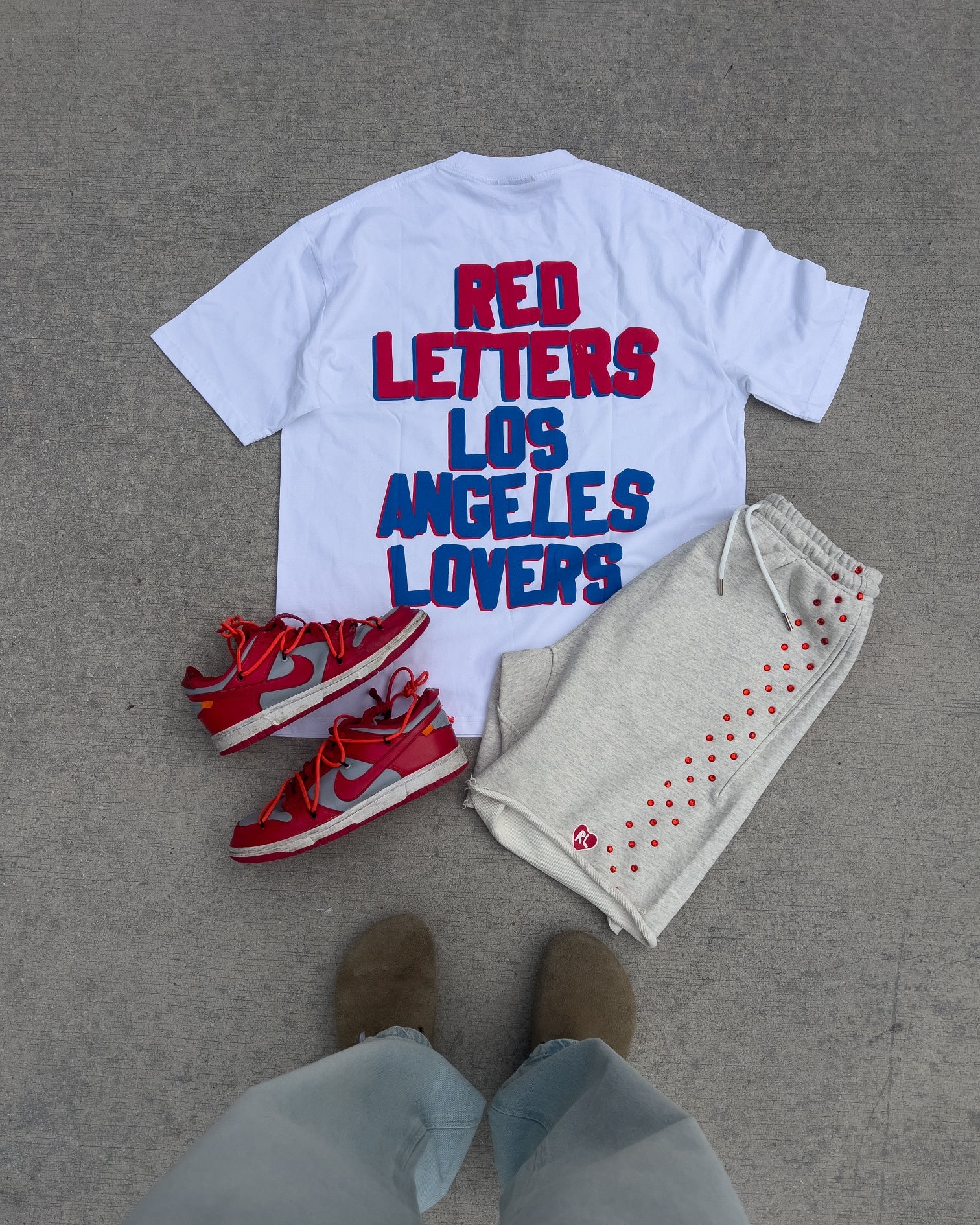 Not LA Lovers Tee - Red Letters