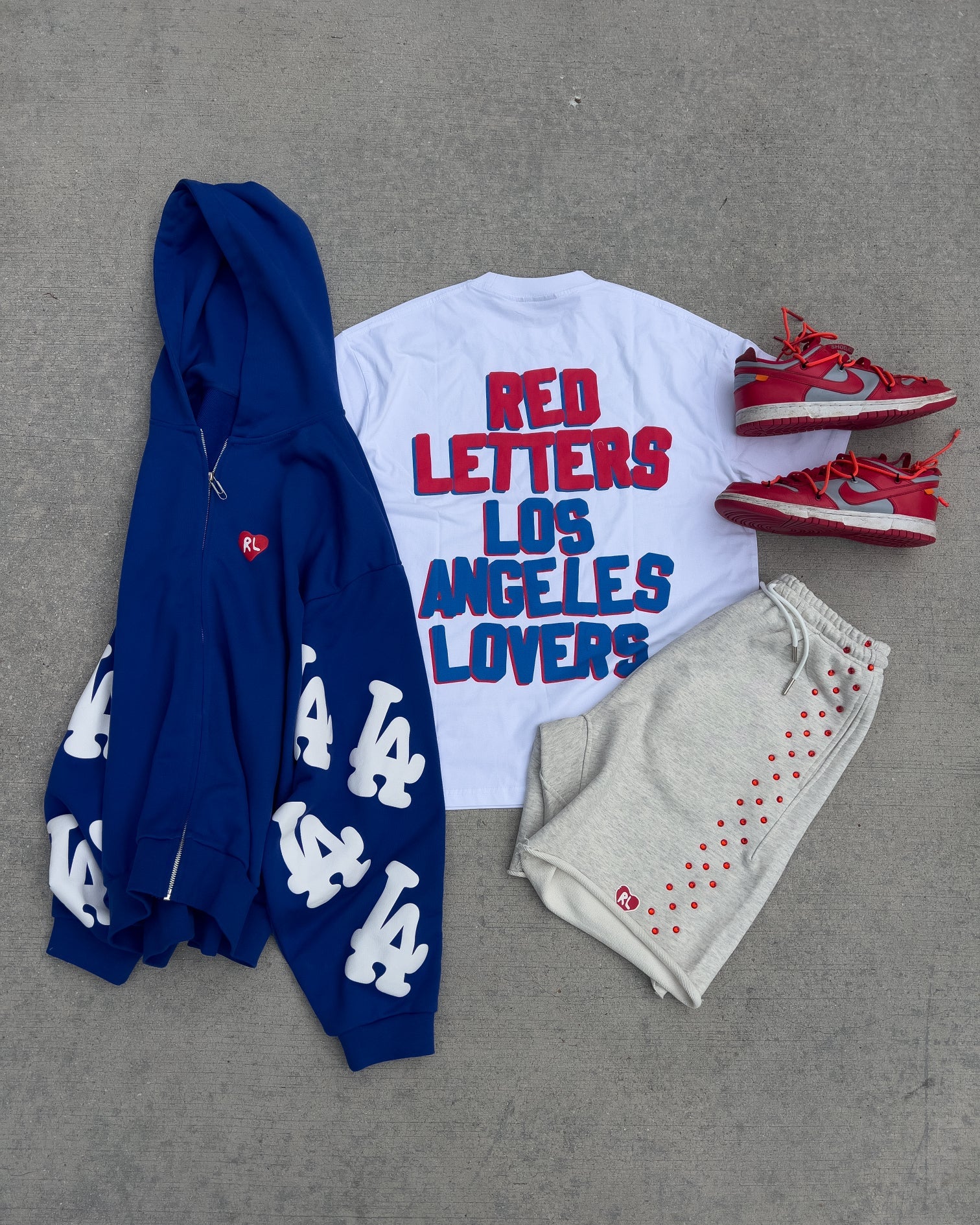 Not LA Lovers Tee - Red Letters