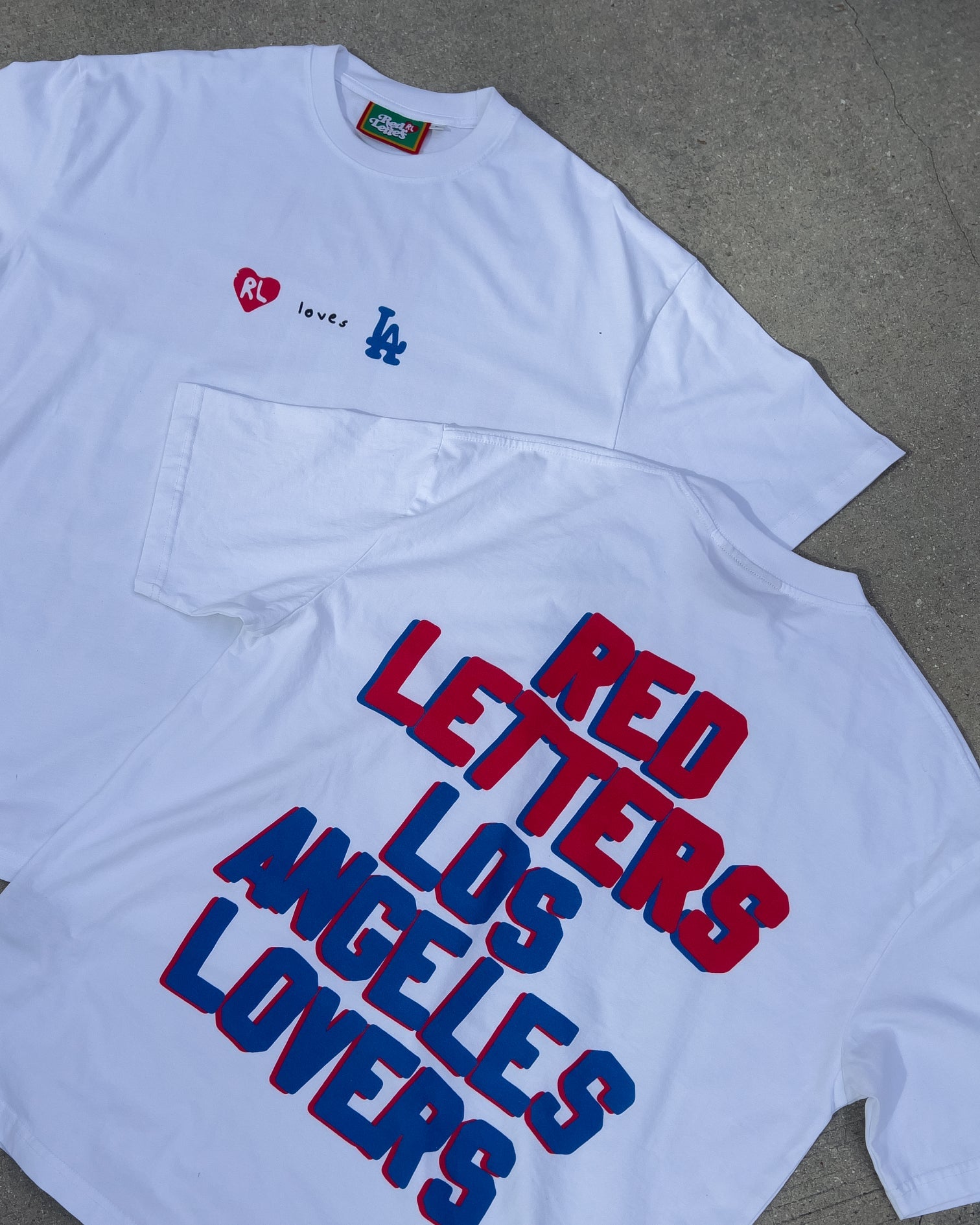 Not LA Lovers Tee - Red Letters
