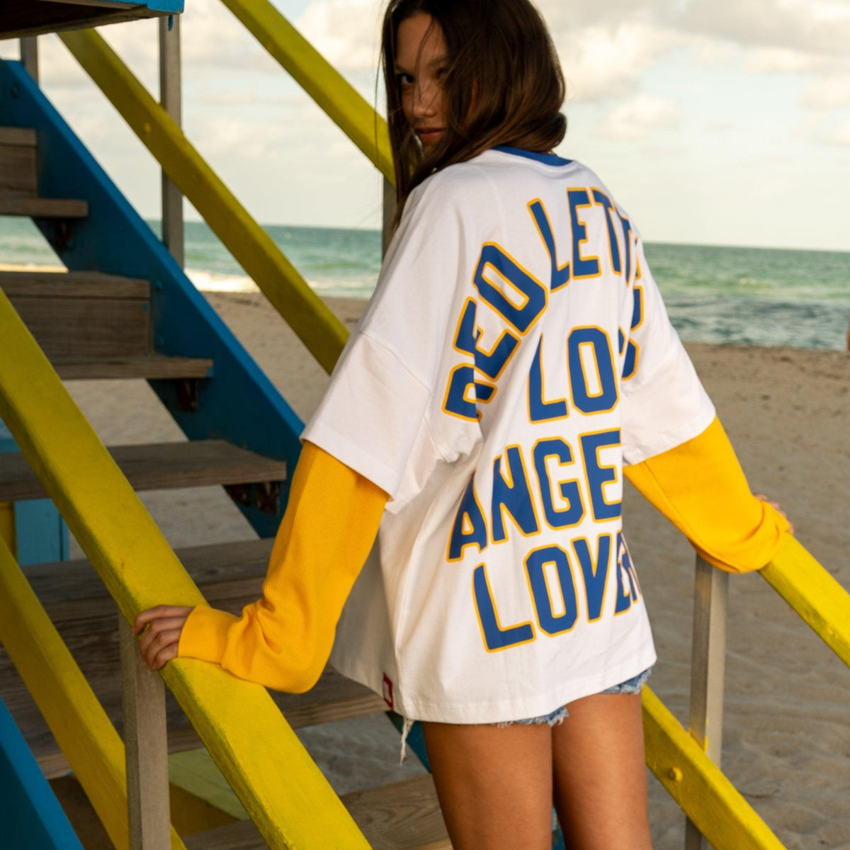 Not LA Lovers Thermal Layer Shirt by Red Letters