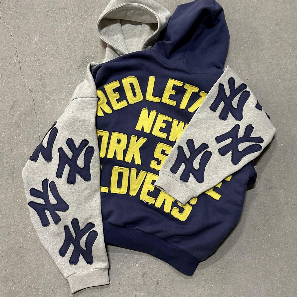 Not NY Heather Scattered Hoodie by Red Letters