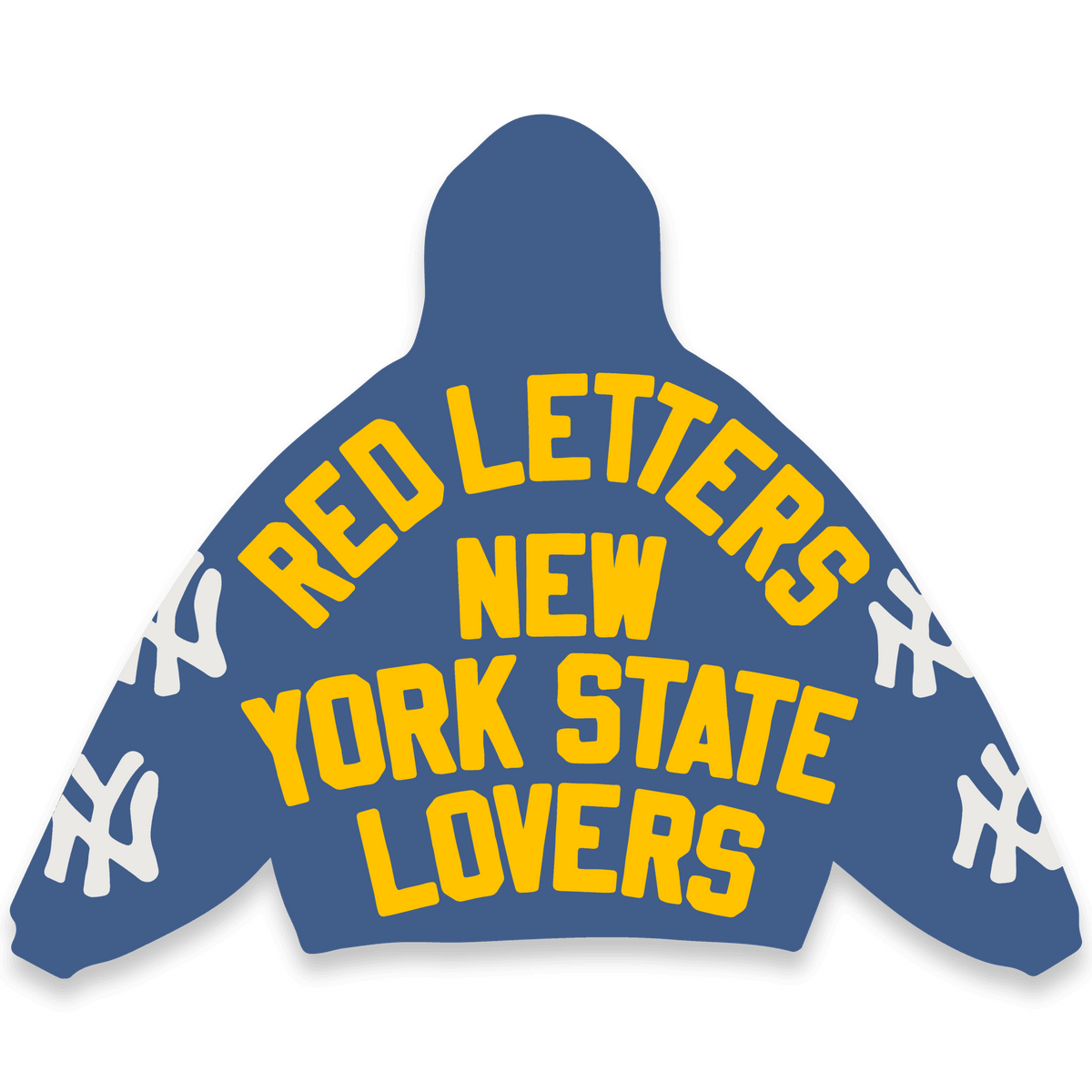 Not NY Lovers Scattered Hoodie by Red Letters