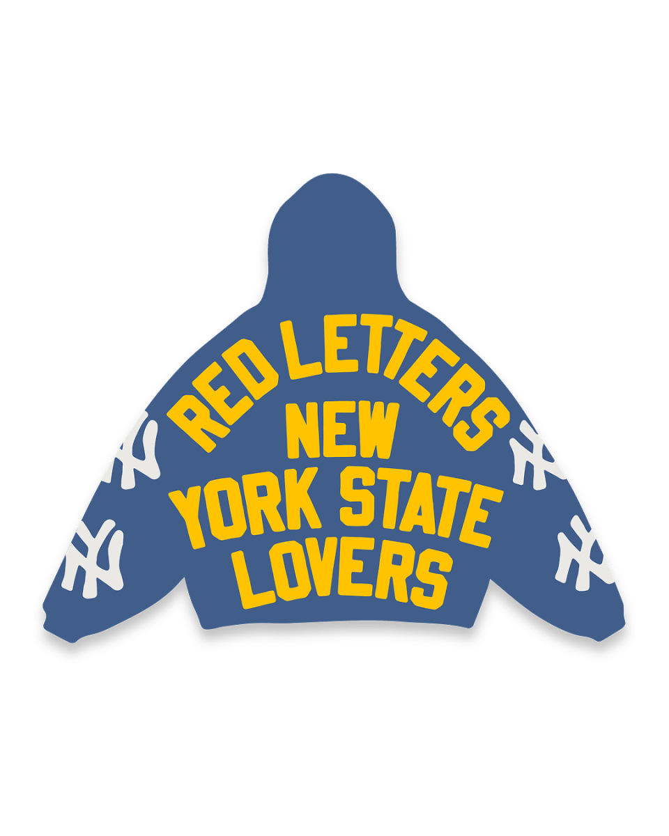 Not NY Lovers Scattered Hoodie - Red Letters