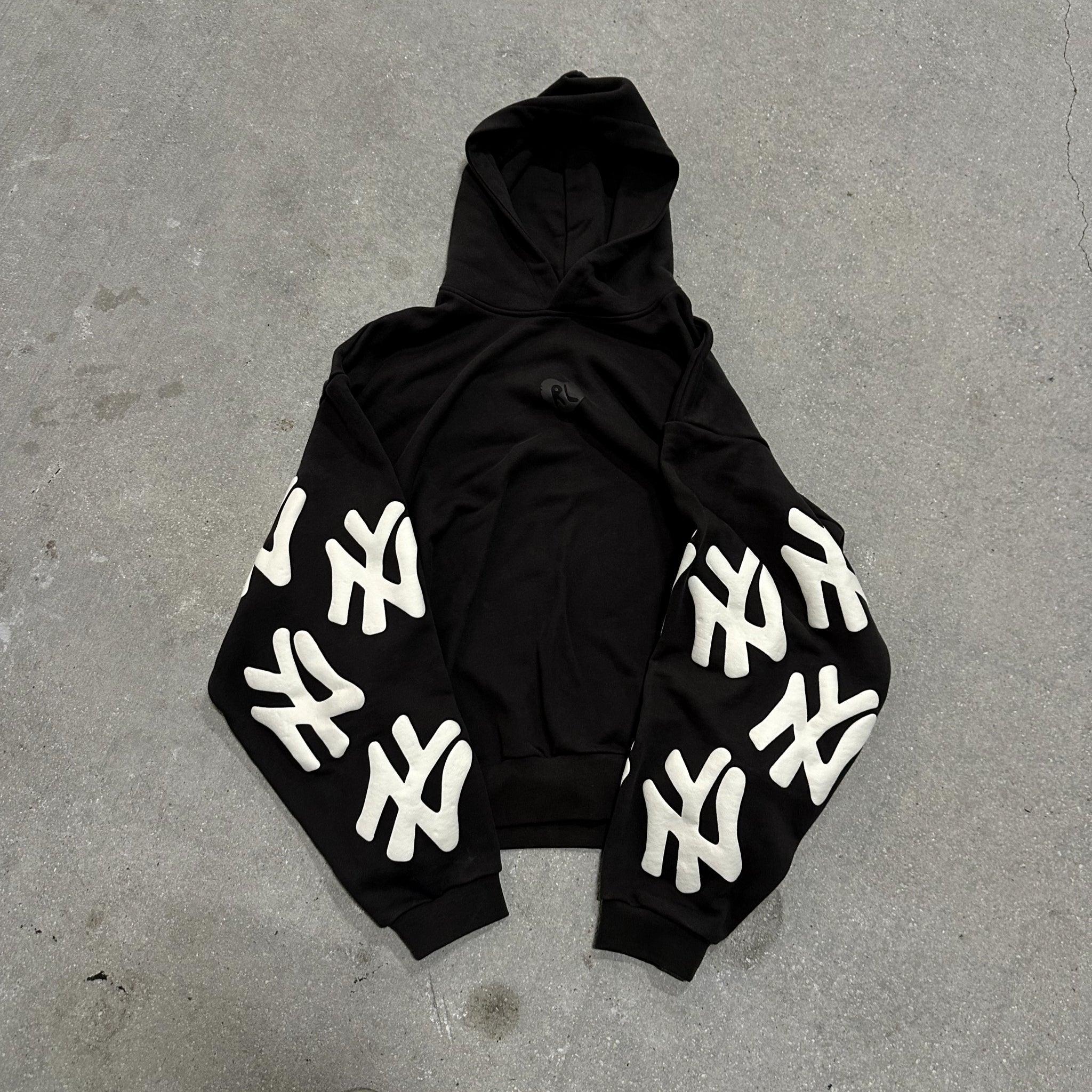 Not NY Scattered Hoodie - Red Letters