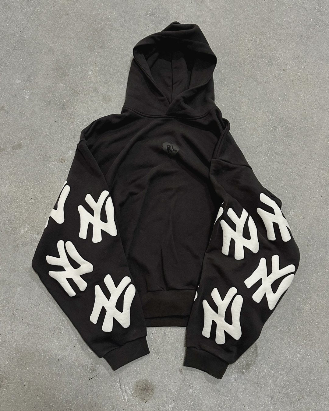 Not NY Scattered Hoodie - Red Letters