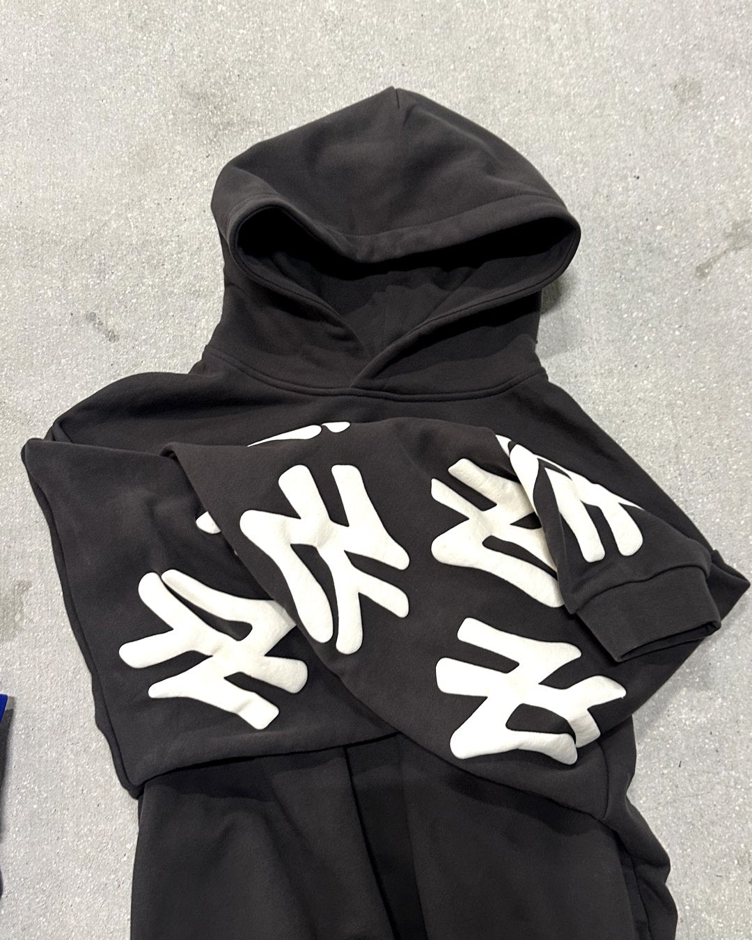 Not NY Scattered Hoodie - Red Letters