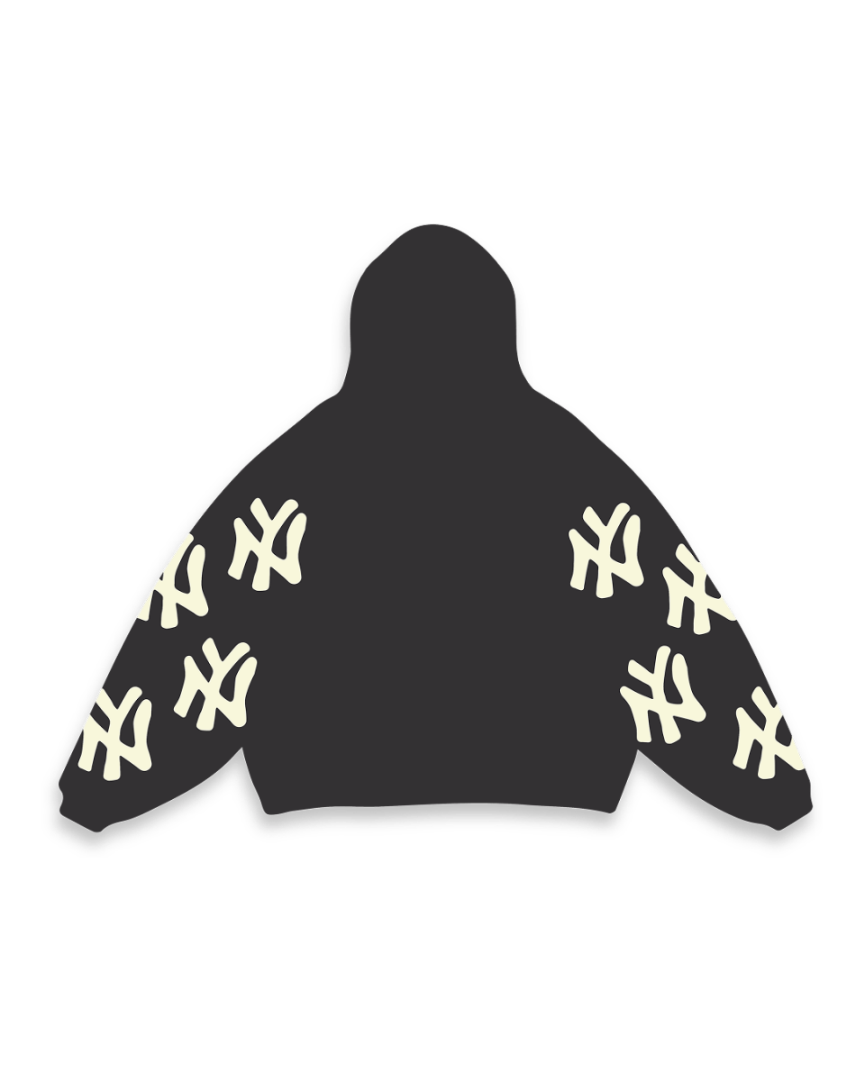 Not NY Scattered Hoodie - Red Letters