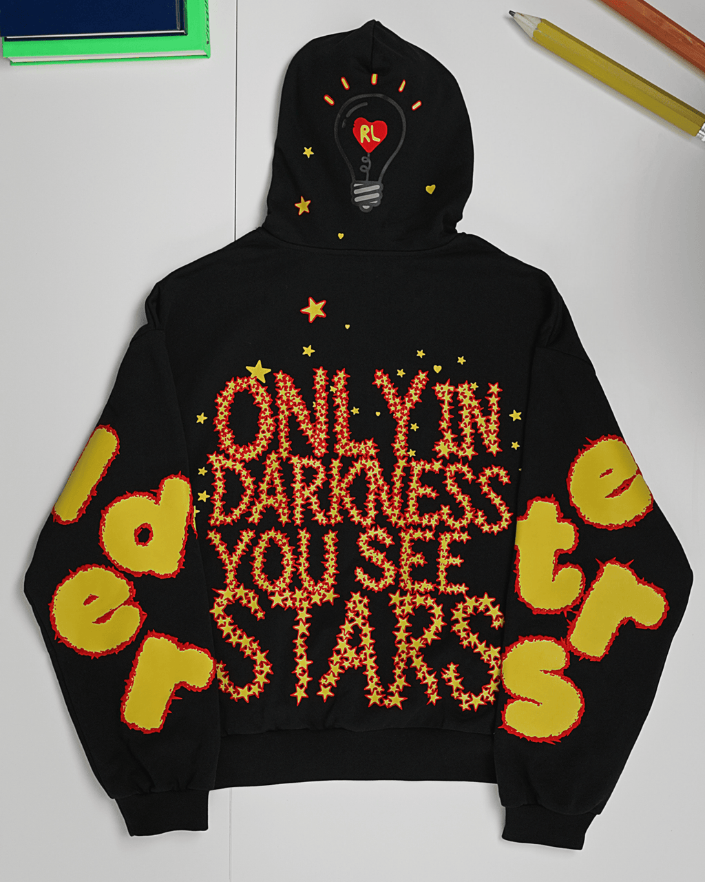 Only In Darkness Scattered Hoodie by Red Letters