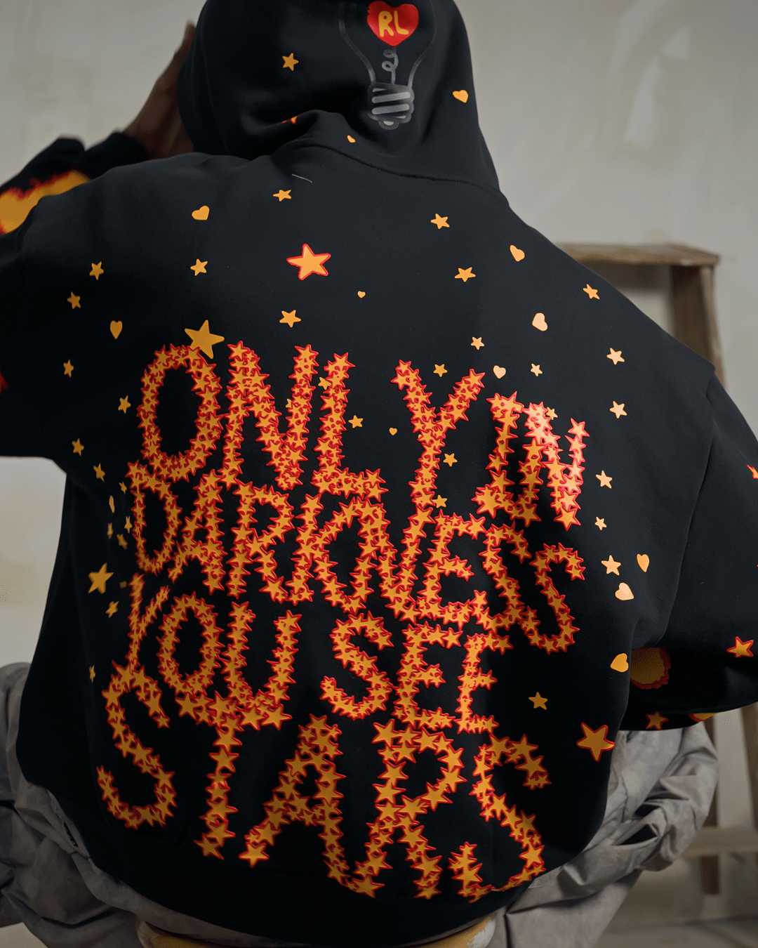 Only In Darkness Scattered Hoodie by Red Letters
