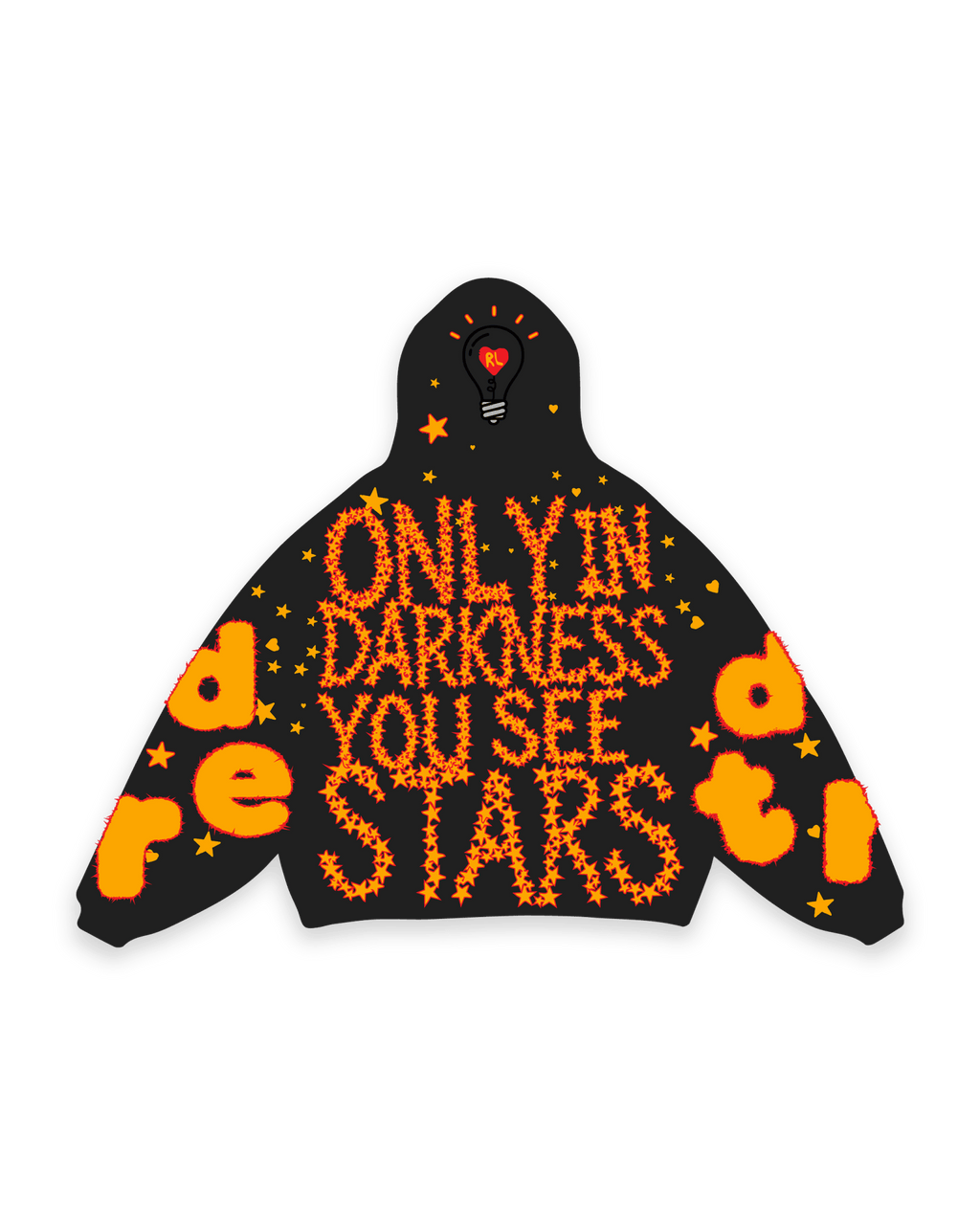 Only In Darkness Scattered Hoodie by Red Letters