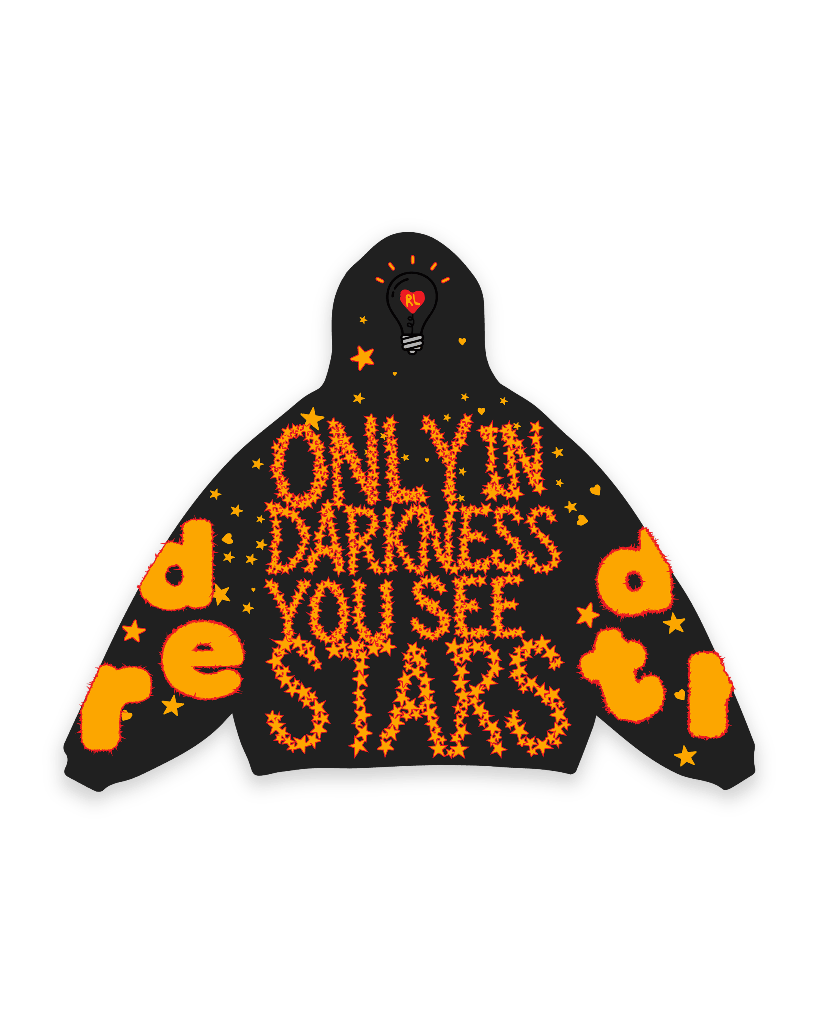 Only In Darkness Scattered Hoodie by Red Letters