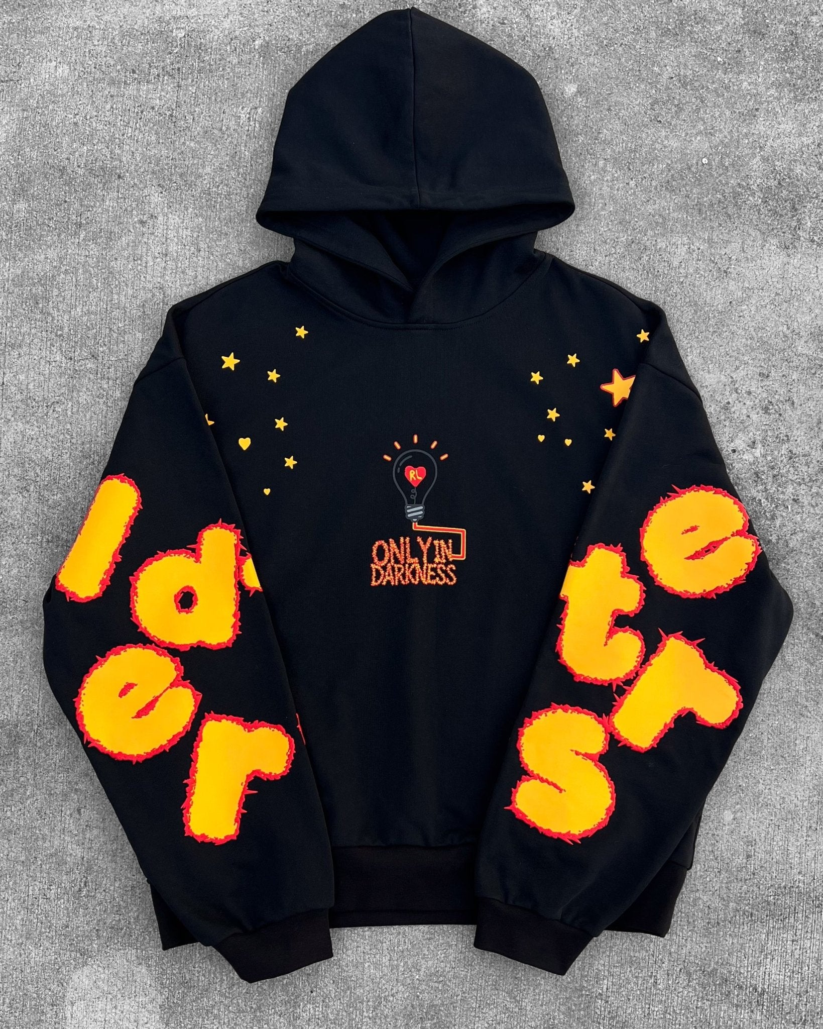 Only In Darkness Scattered Hoodie by Red Letters