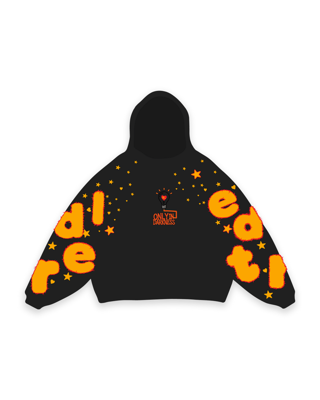 Only In Darkness Scattered Hoodie by Red Letters
