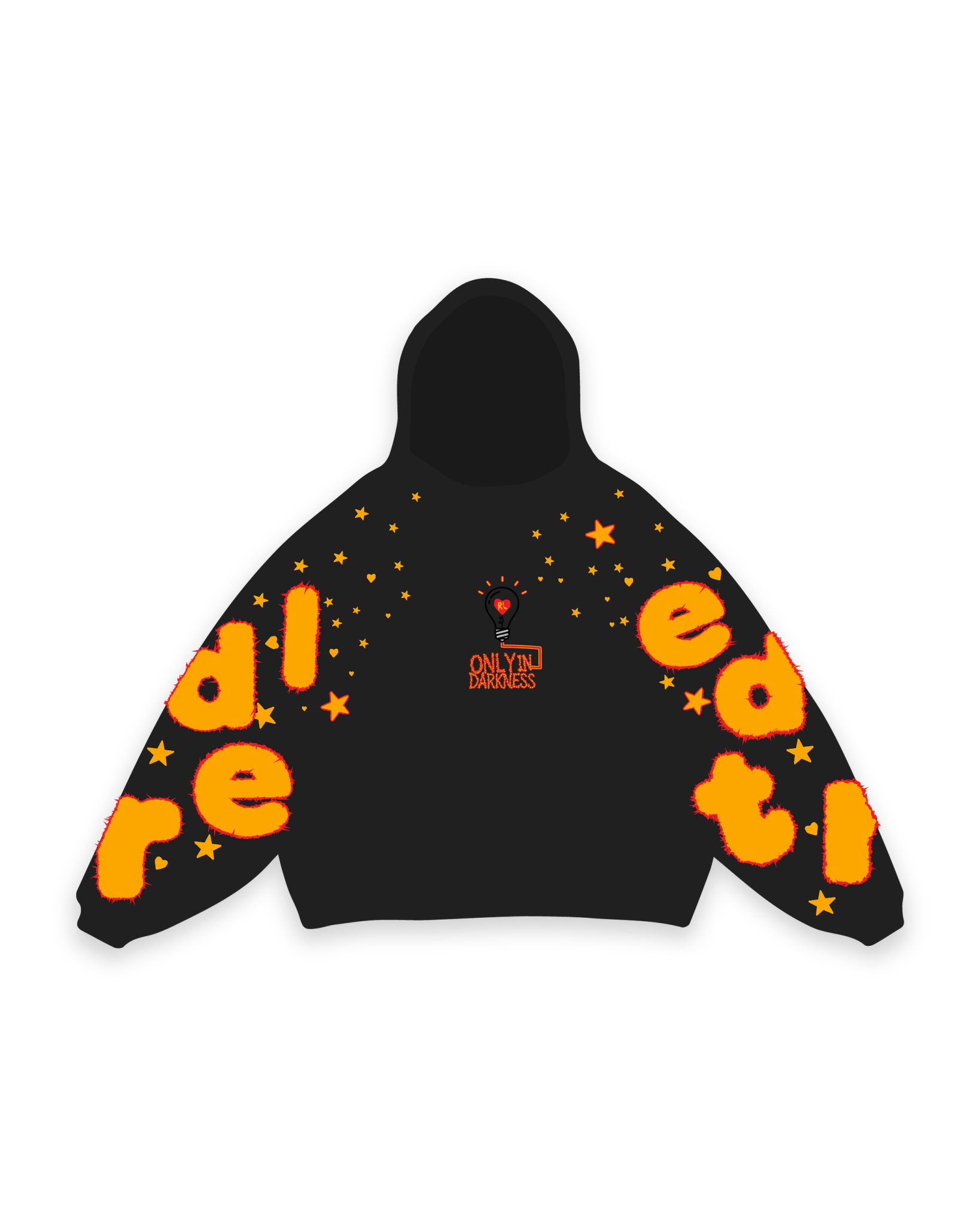Only In Darkness Scattered Hoodie by Red Letters