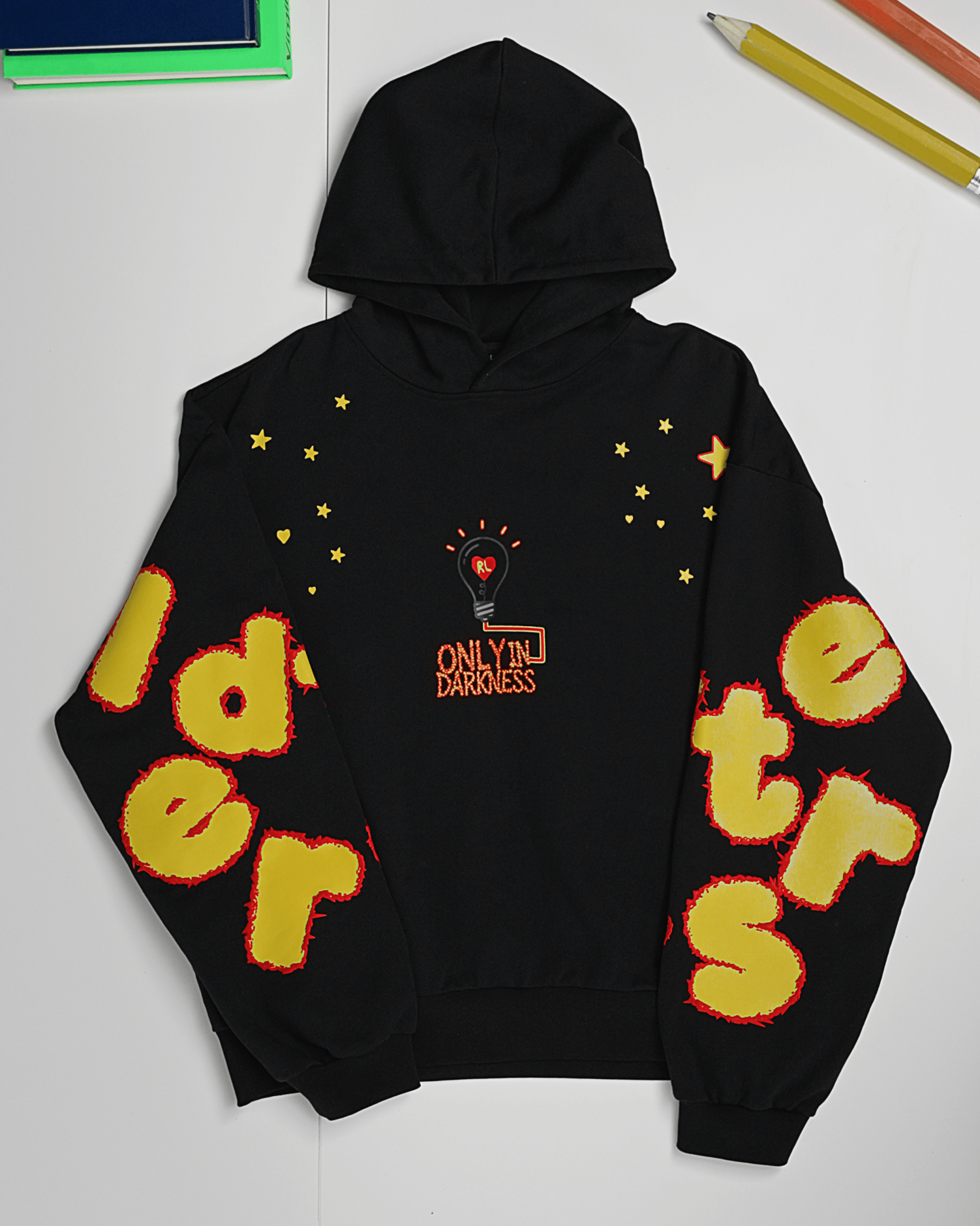 Only In Darkness Scattered Hoodie by Red Letters