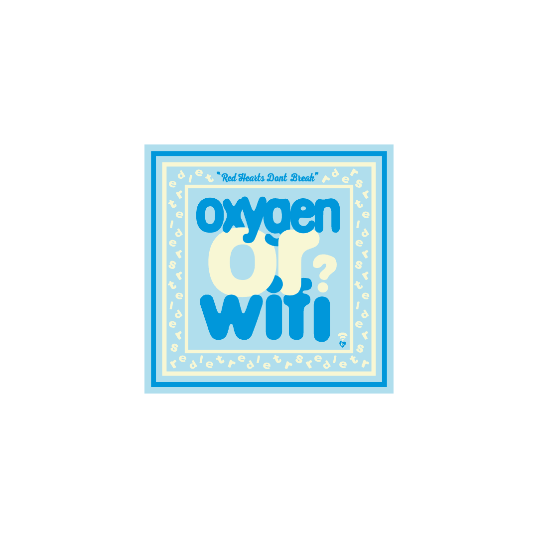 Oxygen or Wifi Bandana by Red Letters