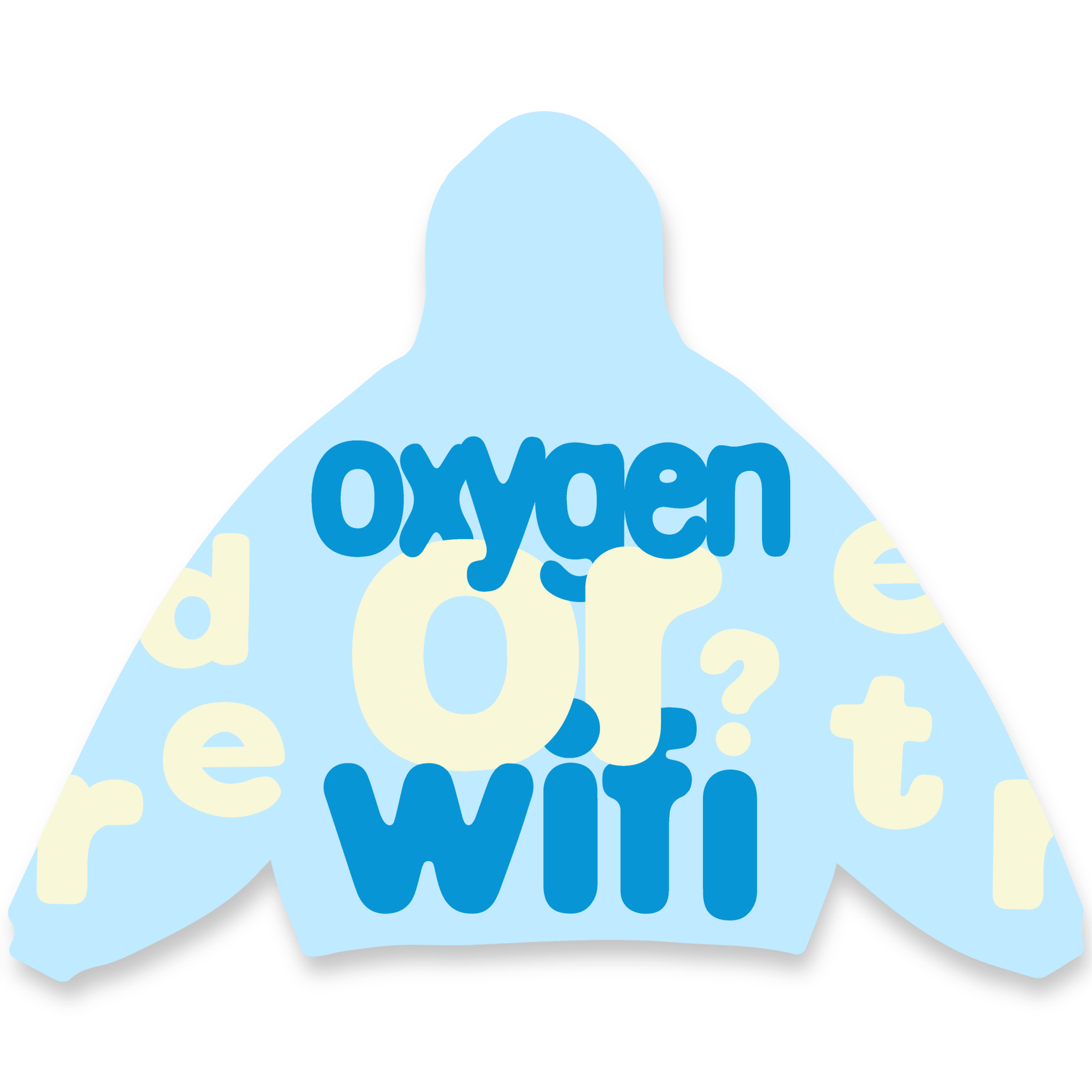 Oxygen or Wifi Scattered Hoodie - RED LETTERS