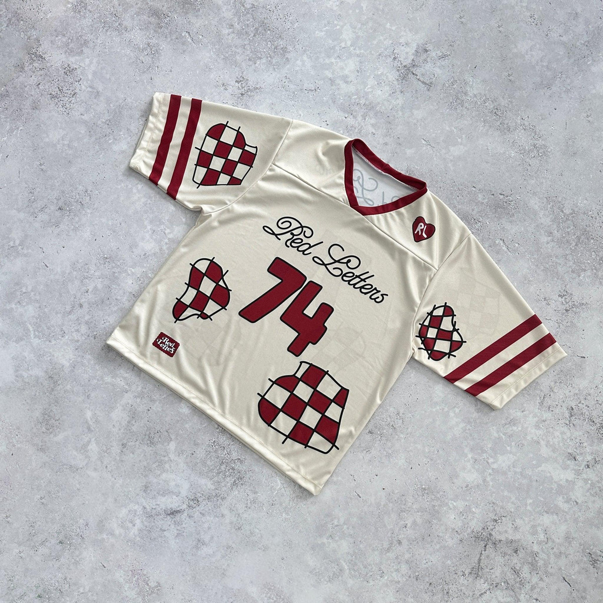 Patched Jersey - Red Letters