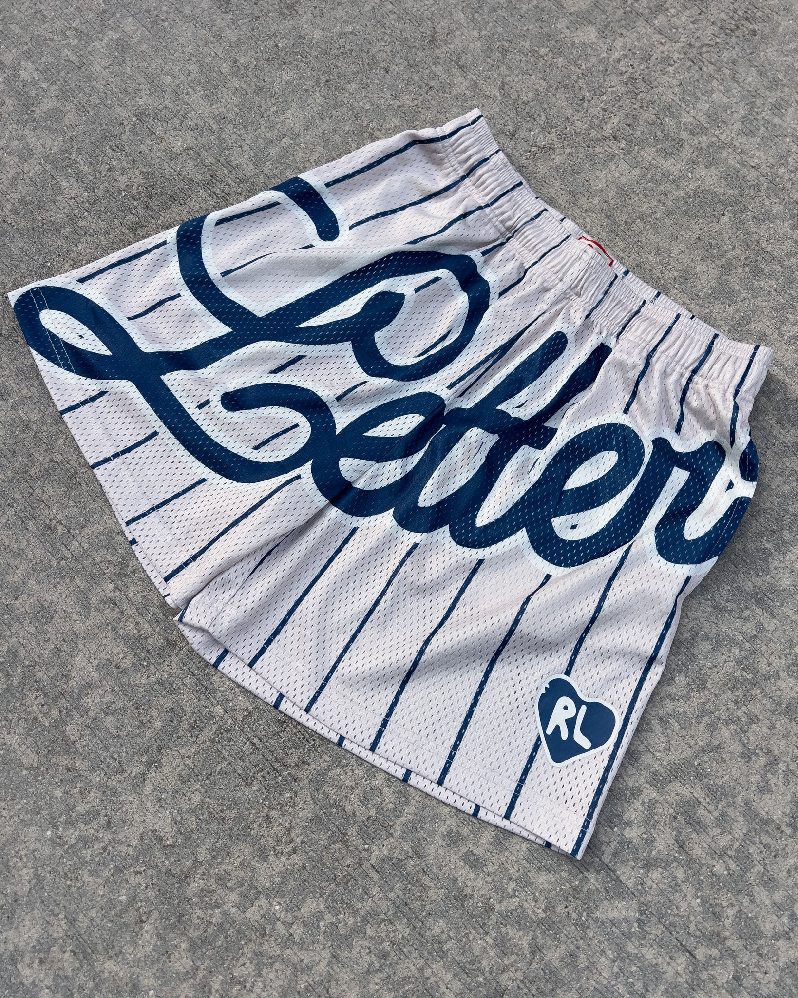 Pin Letters Mesh Shorts by Red Letters