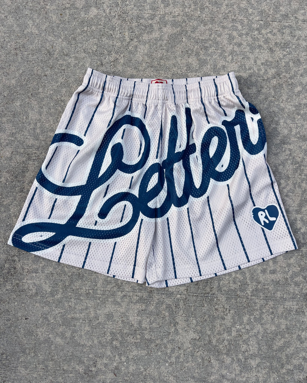 Pin Letters Mesh Shorts by Red Letters