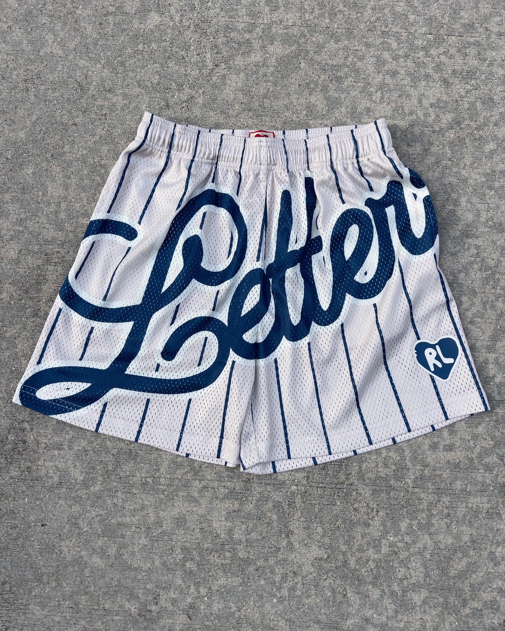 Pin Letters Mesh Shorts by Red Letters
