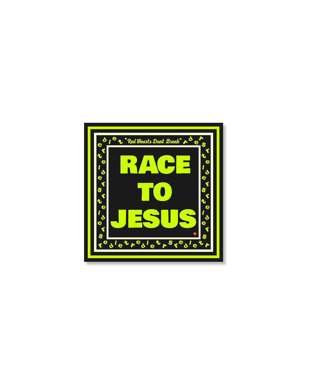 Race To Jesus Bandana - Red Letters