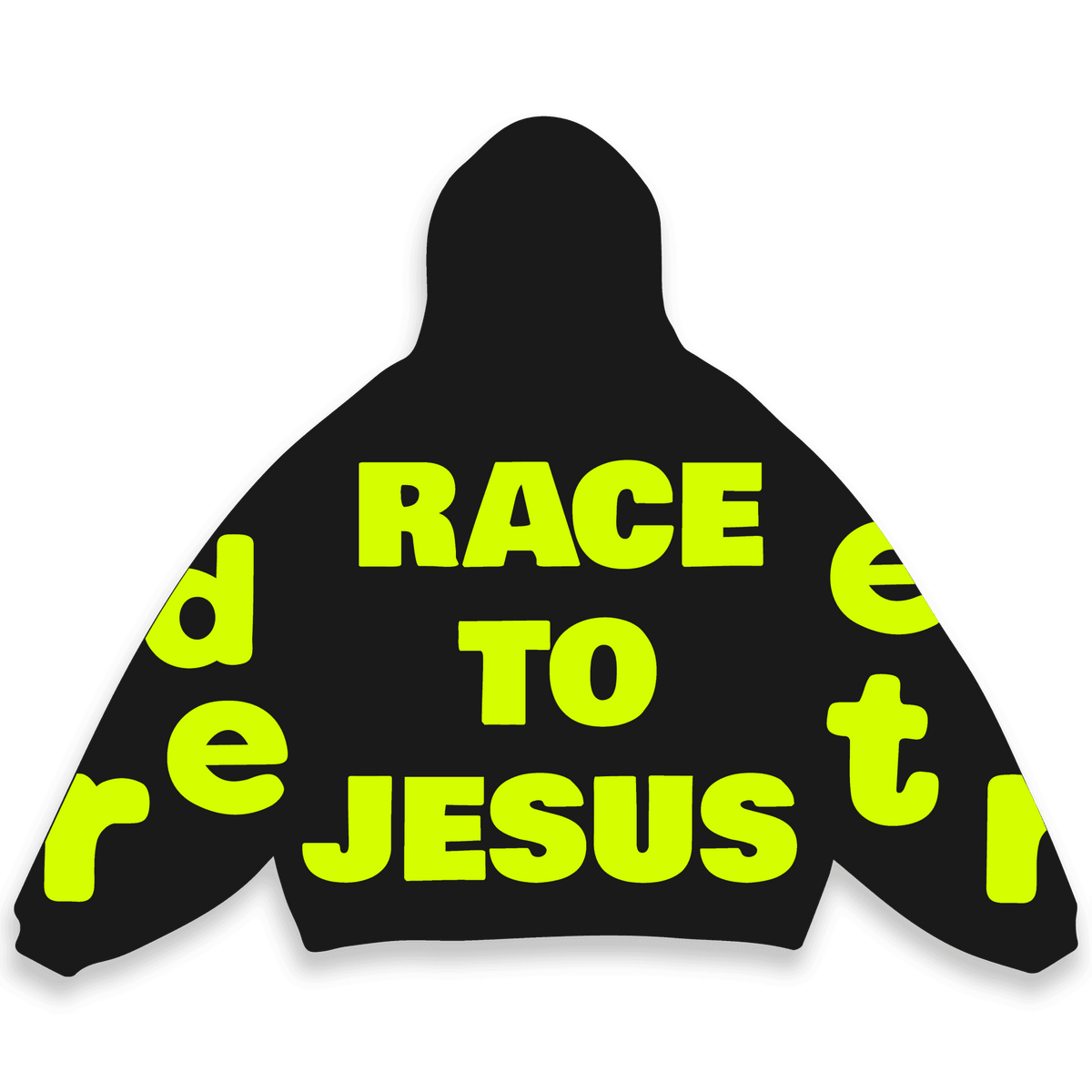 Race To Jesus Scattered Hoodie by Red Letters