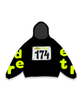 Race To Jesus Scattered Hoodie - Red Letters
