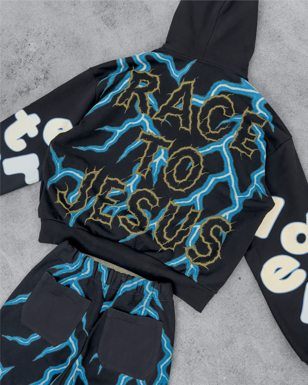Race to Jesus V2 Scattered Hoodie by Red Letters