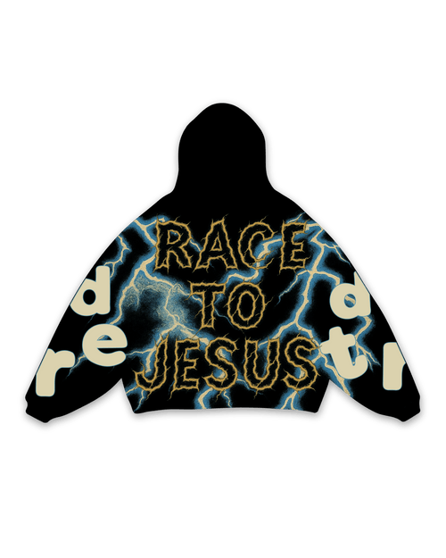 Race to Jesus V2 Scattered Hoodie by Red Letters