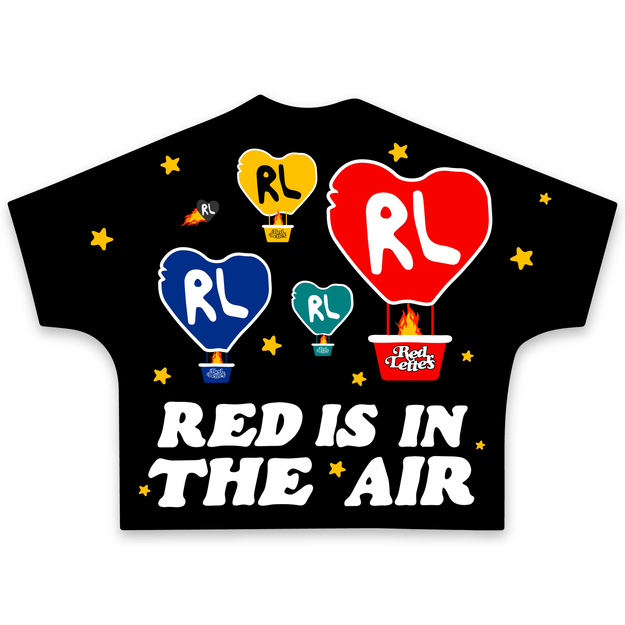 Red Air Tee - RED LETTERS